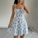 Vestido Summer Floral com Alça Fina