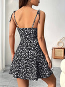 Vestido Summer Floral com Alça Fina