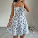 Vestido Summer Floral com Alça Fina