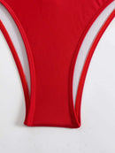 Biquíni Glam One Shoulder com Detalhe Metálico